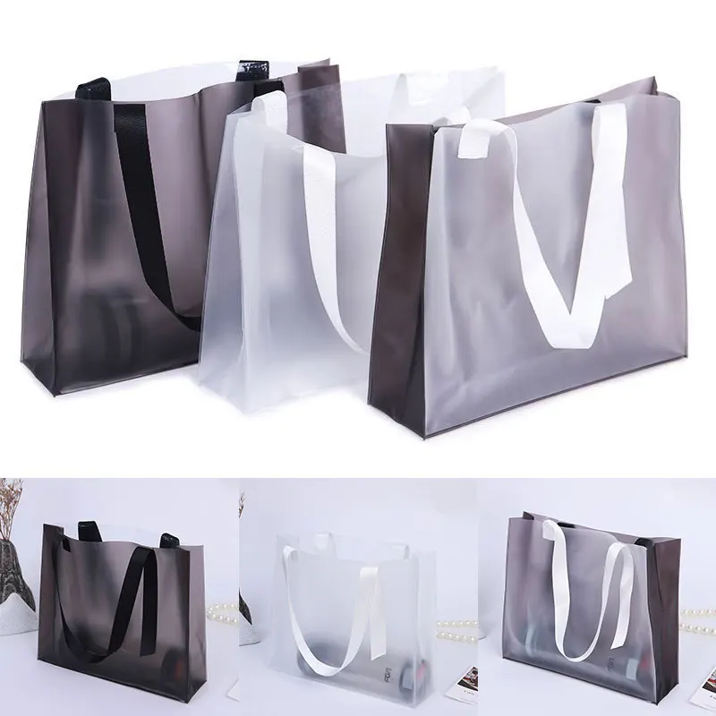 PVC Tote Bag Women Reusable Transparent Frosted Plastic Eco Bags Travel Storage Clutch Large Capacity Gift Shopping Bag Handbag
PVC Tote Bag Women Reusable Transparent Frosted Plastic Eco Bags Travel Storage Clutch Large Capacity Gift Shopping Bag Handbag