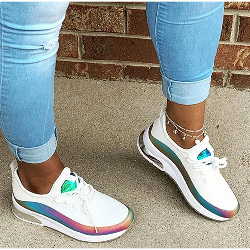 Women Colorful Cool Sneaker Ladies Lace Up Vulcanized Shoes Casual Female Flat Comfort Walking Shoes Woman 2020 Fashion
Women Colorful Cool Sneaker Ladies Lace Up Vulcanized Shoes Casual Female Flat Comfort Walking Shoes Woman 2020 Fashion