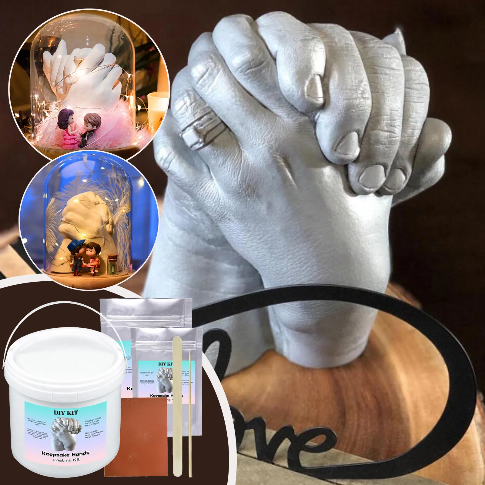 Hands Casting Kit Large Diy ornaments home modern Keepsake Plaster Statue Molding Kit Hold Souvenir Gift decorations for home
Hands Casting Kit Large Diy ornaments home modern Keepsake Plaster Statue Molding Kit Hold Souvenir Gift decorations for home