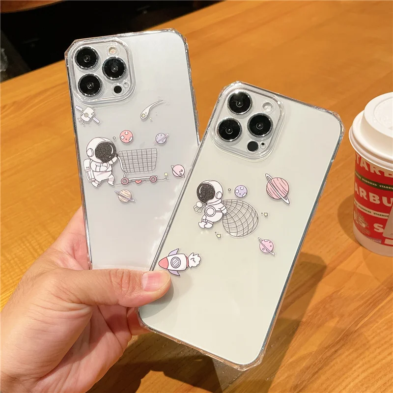 Чехол для телефона с милым мультяшным рисунком астронавт планета для iPhone 13 Pro Max 12 11 X XS XR 7 8 Plus SE 2020, прозрачный мягкий бампер
Чехол для телефона с милым мультяшным рисунком астронавт планета для iPhone 13 Pro Max 12 11 X XS XR 7 8 Plus SE 2020, прозрачный мягкий бампер