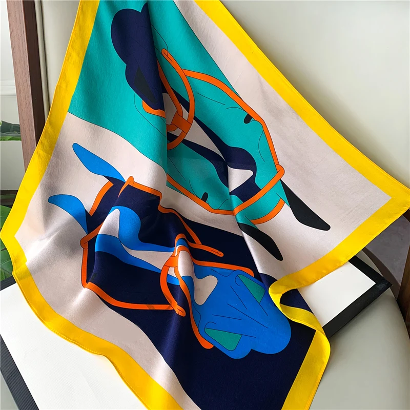 53*53cm Real Silk Scarf Women Bandana Square Hijab Fashion Lady Hairband Foulard Female Neck Cover Tie Neckerchief 2021 New
53*53cm Real Silk Scarf Women Bandana Square Hijab Fashion Lady Hairband Foulard Female Neck Cover Tie Neckerchief 2021 New
