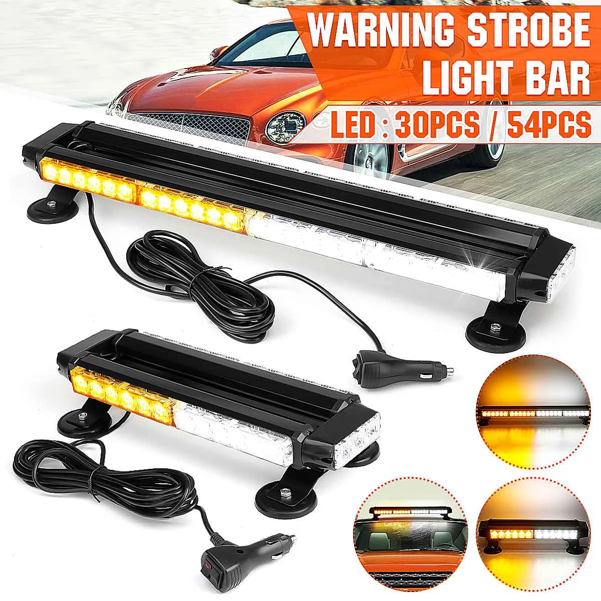 Auto Truck LED Strobe Flashing Emergency Warning Light Bar 7 Modes Flash Double Side Traffic Advisor Roof Lamp Bar Waterproof
Auto Truck LED Strobe Flashing Emergency Warning Light Bar 7 Modes Flash Double Side Traffic Advisor Roof Lamp Bar Waterproof