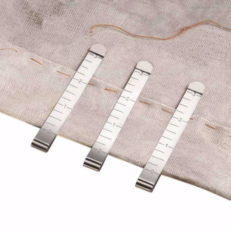 Metal Sewing Crimping Clip Diy 3 Inch Stainless Steel Hemming Clips Ruler for DIY Sewing & Stitching Pinning Marking Ruler
Metal Sewing Crimping Clip Diy 3 Inch Stainless Steel Hemming Clips Ruler for DIY Sewing & Stitching Pinning Marking Ruler