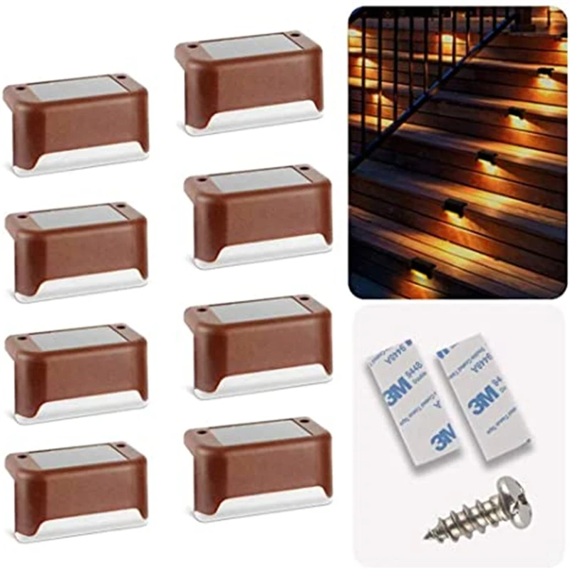10Pcs Solar Deck Lights Solar Step Light Outdoor Motion Led Solar Powered Stair Light Outdoor for Backyard Stairs Garden Pathway 
10Pcs Solar Deck Lights Solar Step Light Outdoor Motion Led Solar Powered Stair Light Outdoor for Backyard Stairs Garden Pathway