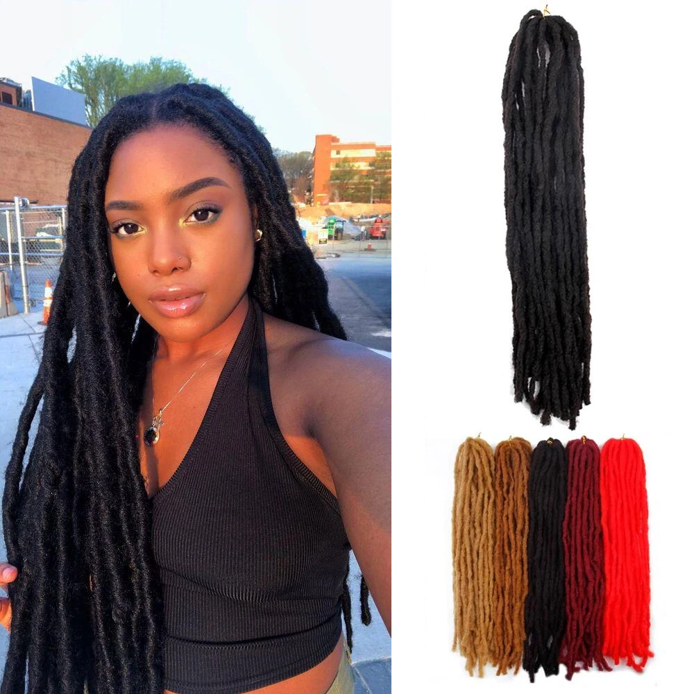Synthetic Dreadlocks Soft Hair Various colors Black Red Brown Golden Fiber Twist Braids Crochet Braiding Hair PIECE
Synthetic Dreadlocks Soft Hair Various colors Black Red Brown Golden Fiber Twist Braids Crochet Braiding Hair PIECE