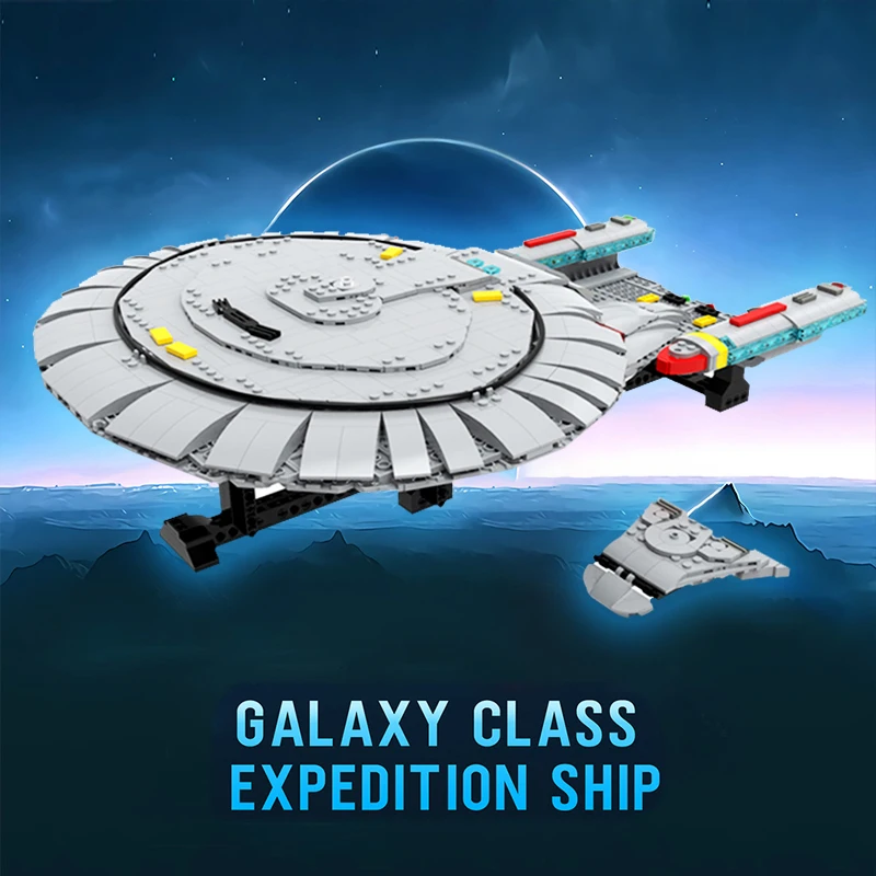 Космический корабль Space Treks 2360s Galaxy-class Explorer, строительный космический корабль, строительные блоки для самолета, кирпичи, высокотехнологичны...
Космический корабль Space Treks 2360s Galaxy-class Explorer, строительный космический корабль, строительные блоки для самолета, кирпичи, высокотехнологичны...