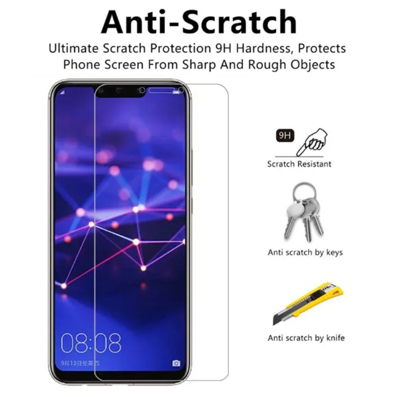 2 шт. для Huawei Mate 20 lite mate20 легкий защитный экран протектор Закаленное стекло на mate