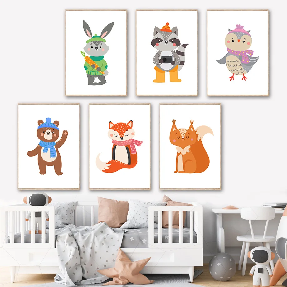 Bunny Raccoon Owl Bear Fox Squirrel Wall Art Canvas Painting Nordic Posters And Prints Wall Pictures Kids Room Nursery Decor
Bunny Raccoon Owl Bear Fox Squirrel Wall Art Canvas Painting Nordic Posters And Prints Wall Pictures Kids Room Nursery Decor