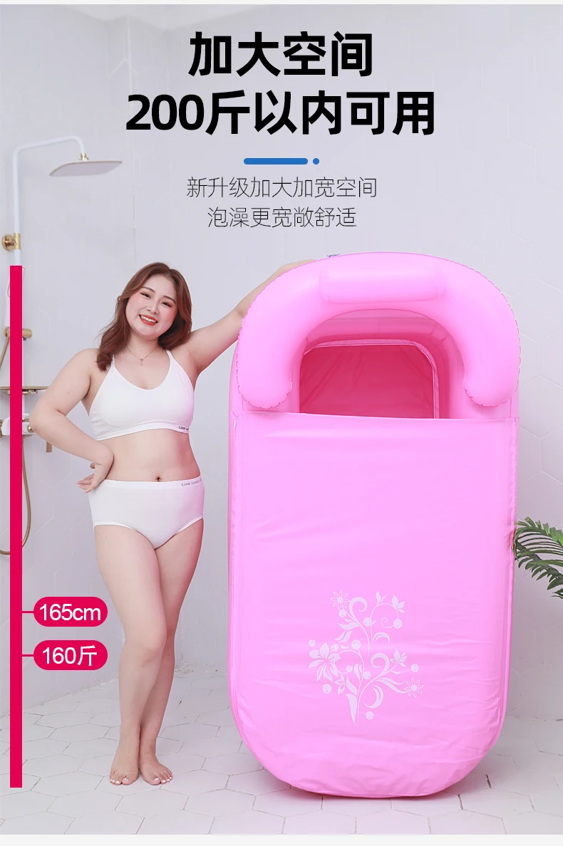 

Inflatable Portable Bathtub Foldable Adults Large Thick Eco Friendly Body Bathtub Winter Bathroom Banheira Home Products DG50YP