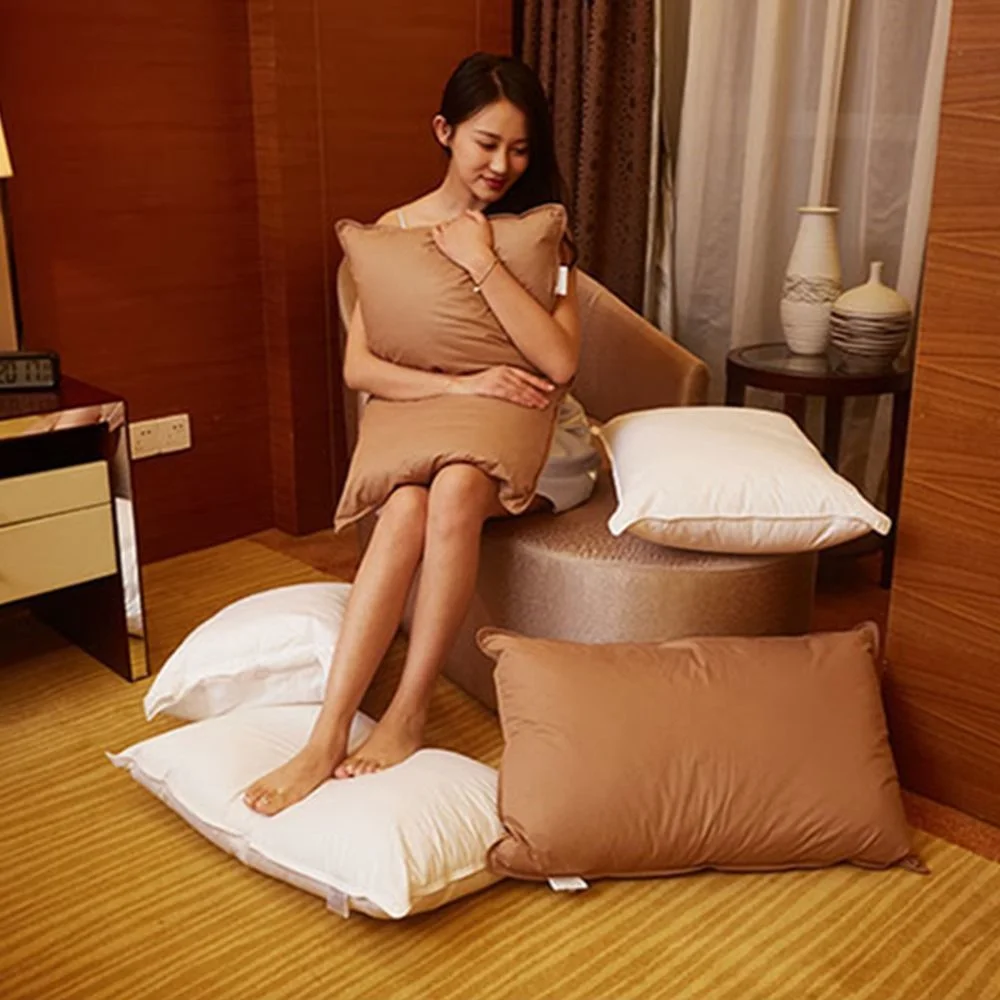 Goose Down Pillow High-grade Five Star Hotel Feather Pillow Adult Orthopedic Neck Pillows With 100% Cotton Cover
Goose Down Pillow High-grade Five Star Hotel Feather Pillow Adult Orthopedic Neck Pillows With 100% Cotton Cover