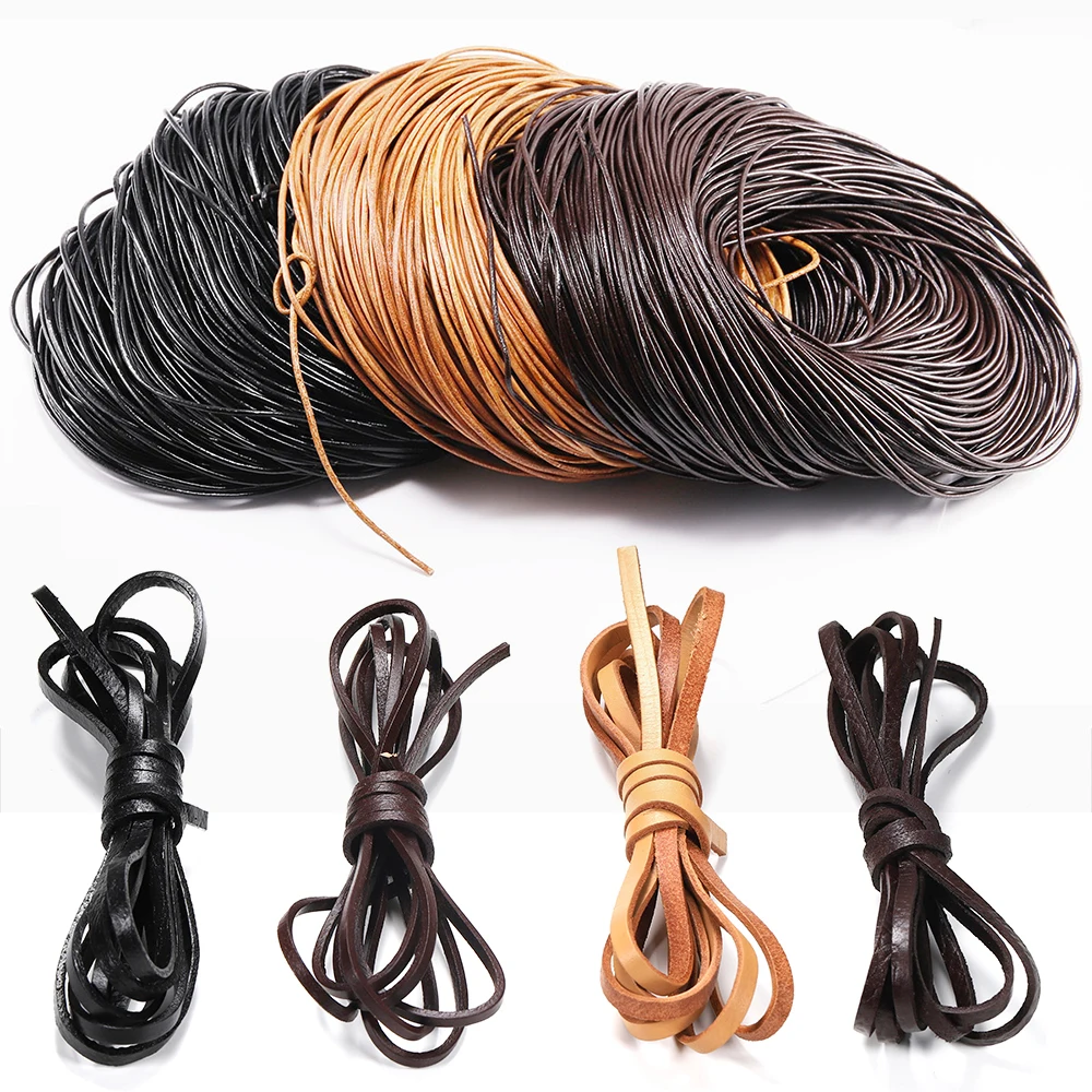 Веревка из натуральной коровьей кожи, 2 м/лот, 1-10 мм, круглая/Плоская нить для браслета, аксессуары для изготовления ювелирных изделий
Веревка из натуральной коровьей кожи, 2 м/лот, 1-10 мм, круглая/Плоская нить для браслета, аксессуары для изготовления ювелирных изделий