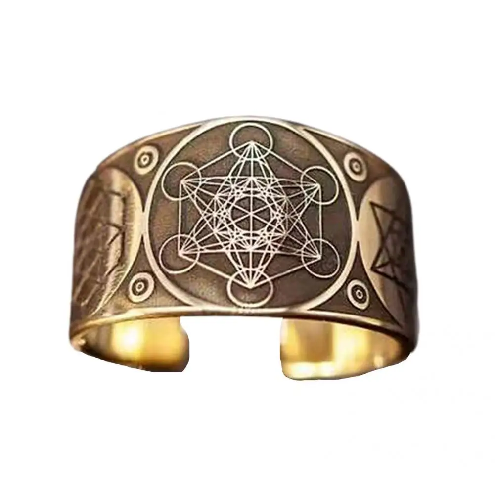 Women Men Unique Vintage Wide Opening Ring Lightweight Rotro Ring Adjustable for Bar 
Women Men Unique Vintage Wide Opening Ring Lightweight Rotro Ring Adjustable for Bar