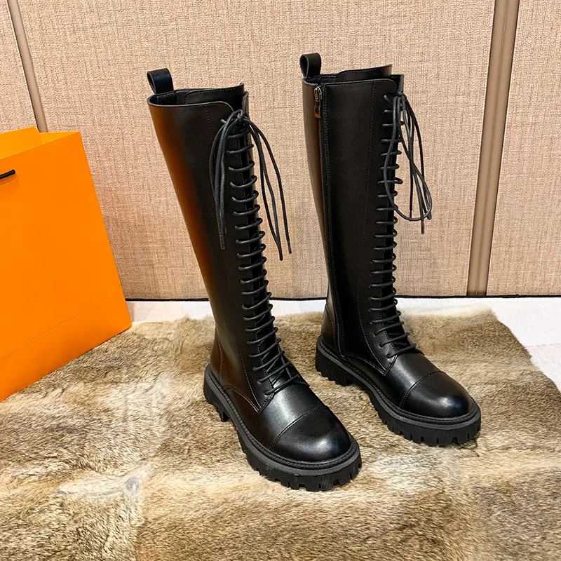 32-43 Boots Women's 2021 New Thick-soled Knight Boots Knee High Boots Women's Handsome Locomotive High Boots Womens Riding Boots
32-43 Boots Women's 2021 New Thick-soled Knight Boots Knee High Boots Women's Handsome Locomotive High Boots Womens Riding Boots