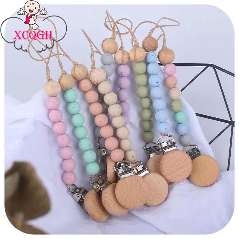 XCQGH Baby Pacifier Clip Chain 12MM Silicone Beads Wood Clip Pacifier Holder Chain Leash Strap
XCQGH Baby Pacifier Clip Chain 12MM Silicone Beads Wood Clip Pacifier Holder Chain Leash Strap