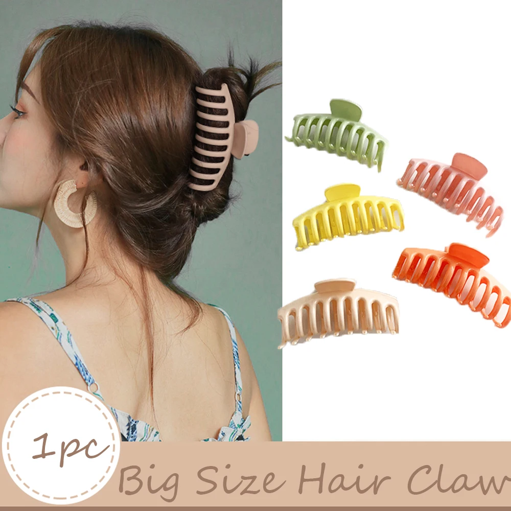New Large Size Hair Clamps Claw Clip Women Tough Plastic Hair Claw Claw Clip Crab for Hair Accessory
New Large Size Hair Clamps Claw Clip Women Tough Plastic Hair Claw Claw Clip Crab for Hair Accessory