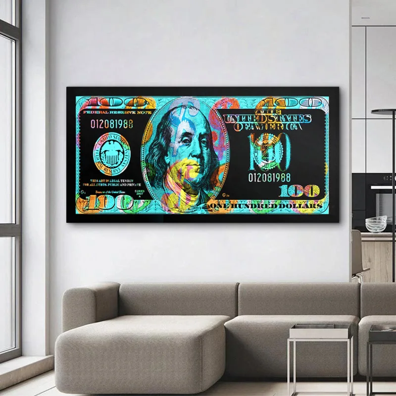 Gold Modern Popular Colorful Hundred Money Canvas Painting Quadro Street Art Abstract Poster Wall Picture For tHome Decor
Gold Modern Popular Colorful Hundred Money Canvas Painting Quadro Street Art Abstract Poster Wall Picture For tHome Decor
