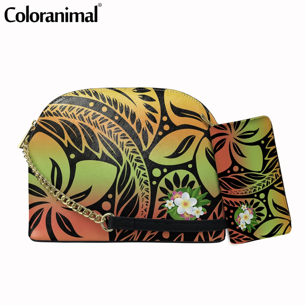 Colorful Polynesian Tribal Coral Plumeria Printing Women Crossbody Bag PU Leather Shoulder Bag for Girls 2Pcs/Set Messenger Bag
Colorful Polynesian Tribal Coral Plumeria Printing Women Crossbody Bag PU Leather Shoulder Bag for Girls 2Pcs/Set Messenger Bag