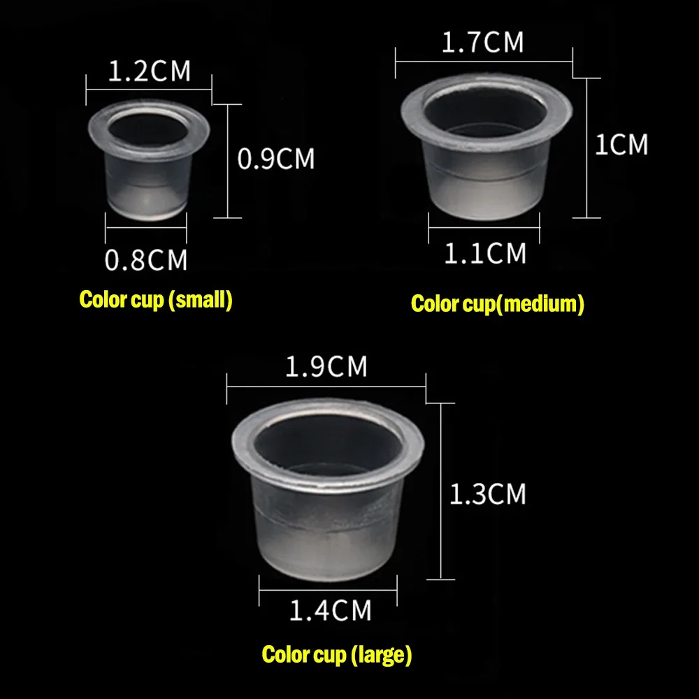 100 Pieces Disposable Tattoo & Permanent Makeup Pigment Ink Caps Cups Large Medium Small Size Container Microblading Accessories
100 Pieces Disposable Tattoo & Permanent Makeup Pigment Ink Caps Cups Large Medium Small Size Container Microblading Accessories