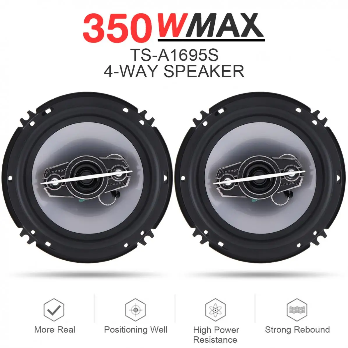 2pcs 6 Inch 350W 4 Way Car Coaxial Auto Music Stereo Full Range Frequency Hifi Speakers Non-destructive Installation
2pcs 6 Inch 350W 4 Way Car Coaxial Auto Music Stereo Full Range Frequency Hifi Speakers Non-destructive Installation