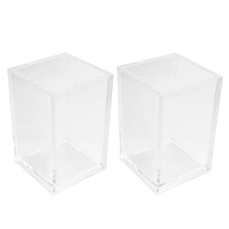Acrylic Pen Holder 2 Pack,Clear Desktop Pencil Cup Stationery Organizer for Office Desk Accessory
Acrylic Pen Holder 2 Pack,Clear Desktop Pencil Cup Stationery Organizer for Office Desk Accessory