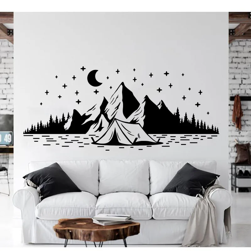 Large Camping Travel Mountain Star Moon Decor Vinyl Decal Wall Sticker Kids Room Camper Rv Explore Jungle Forest Nature Mural
Large Camping Travel Mountain Star Moon Decor Vinyl Decal Wall Sticker Kids Room Camper Rv Explore Jungle Forest Nature Mural