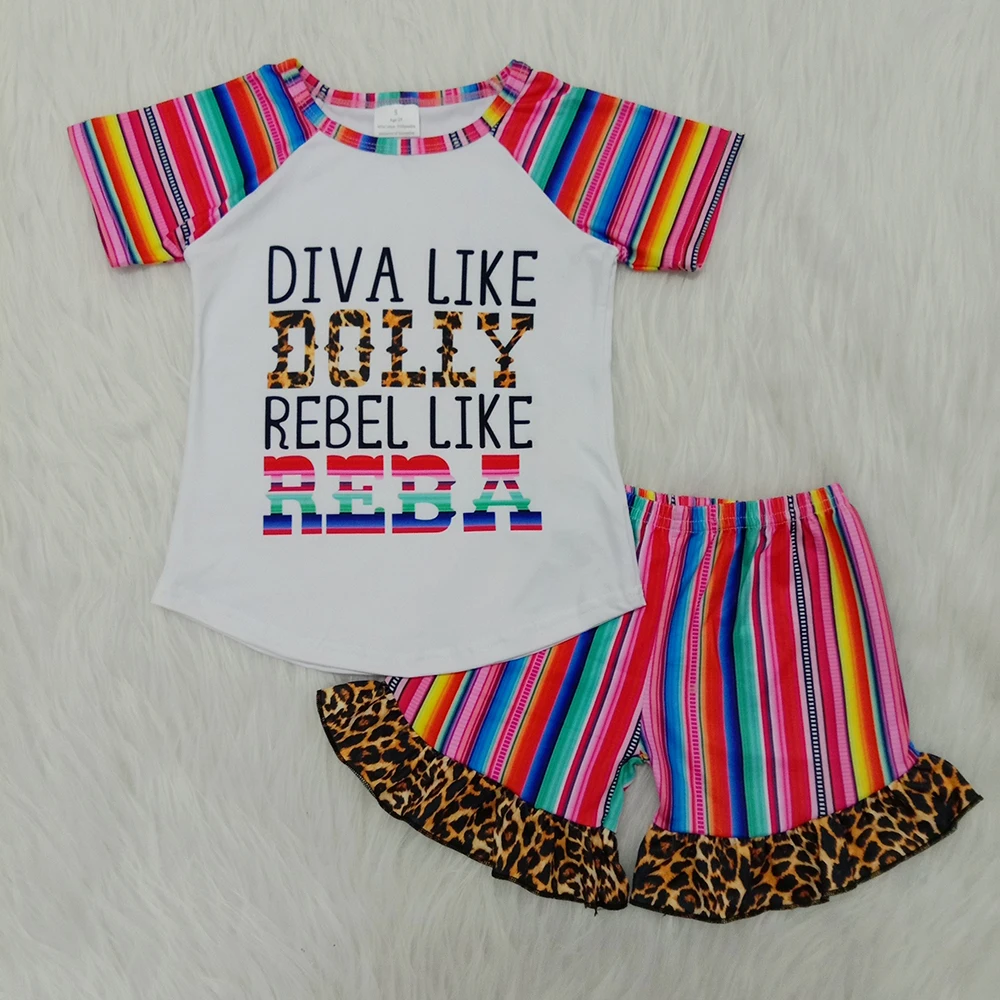 Baby clothing sets short sleeve top ruffle shorts summer girls children kids 2pcs outfits clothes drop shipping designs
Baby clothing sets short sleeve top ruffle shorts summer girls children kids 2pcs outfits clothes drop shipping designs