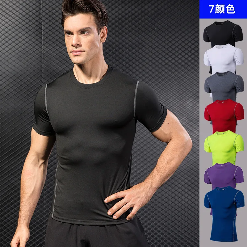 Man Close Training Bodybuilding Clothes Run Short Sleeve Athletic Wear Elastic Force Speed Do Clothes T T-shirt 1003
Man Close Training Bodybuilding Clothes Run Short Sleeve Athletic Wear Elastic Force Speed Do Clothes T T-shirt 1003