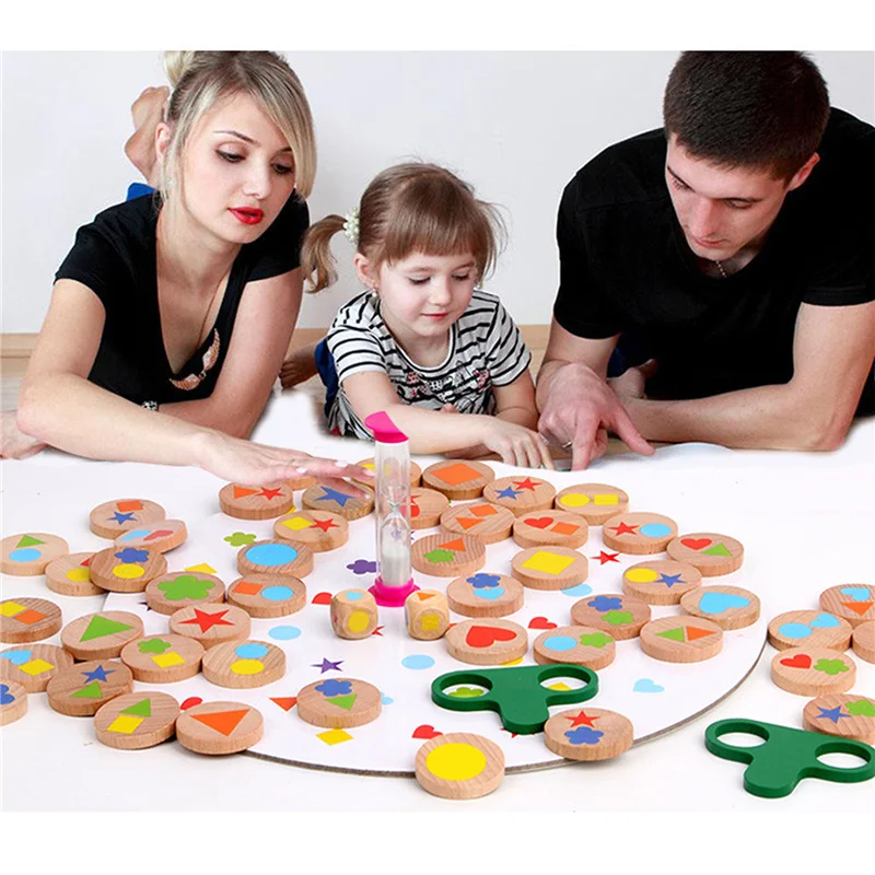 Kid Shape Matching Toy with Hourglass Timing Wooden Interactive Fun Brain Development Tool Learning & Education Toy
Kid Shape Matching Toy with Hourglass Timing Wooden Interactive Fun Brain Development Tool Learning & Education Toy