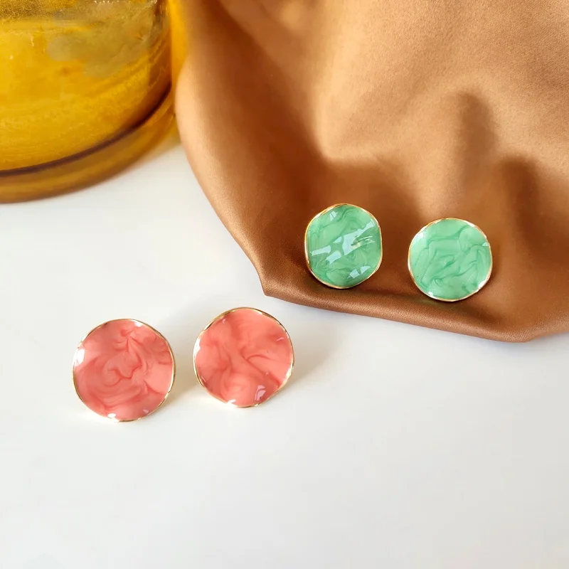 Modern Jewelry Geometric Earrings For Women Fashion Accessory Elegant Temperrament Enamel Orange Green Earrings Party Gifts
Modern Jewelry Geometric Earrings For Women Fashion Accessory Elegant Temperrament Enamel Orange Green Earrings Party Gifts