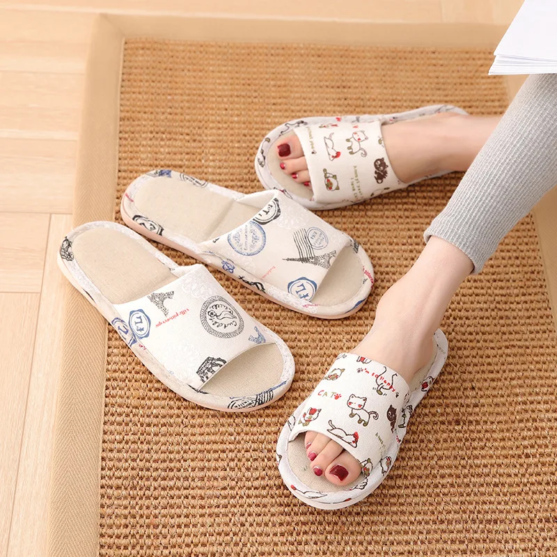 2021 Flax slippers four seasons cotton linen home men and women indoor Cute soft bottom
2021 Flax slippers four seasons cotton linen home men and women indoor Cute soft bottom