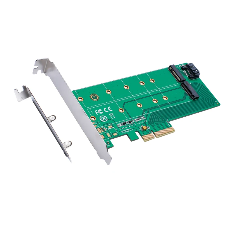 PCIe x4 to NGFF(PCIe) SSD + SATA to NGFF(SATA) Adapter Converter Card Free Drive
PCIe x4 to NGFF(PCIe) SSD + SATA to NGFF(SATA) Adapter Converter Card Free Drive