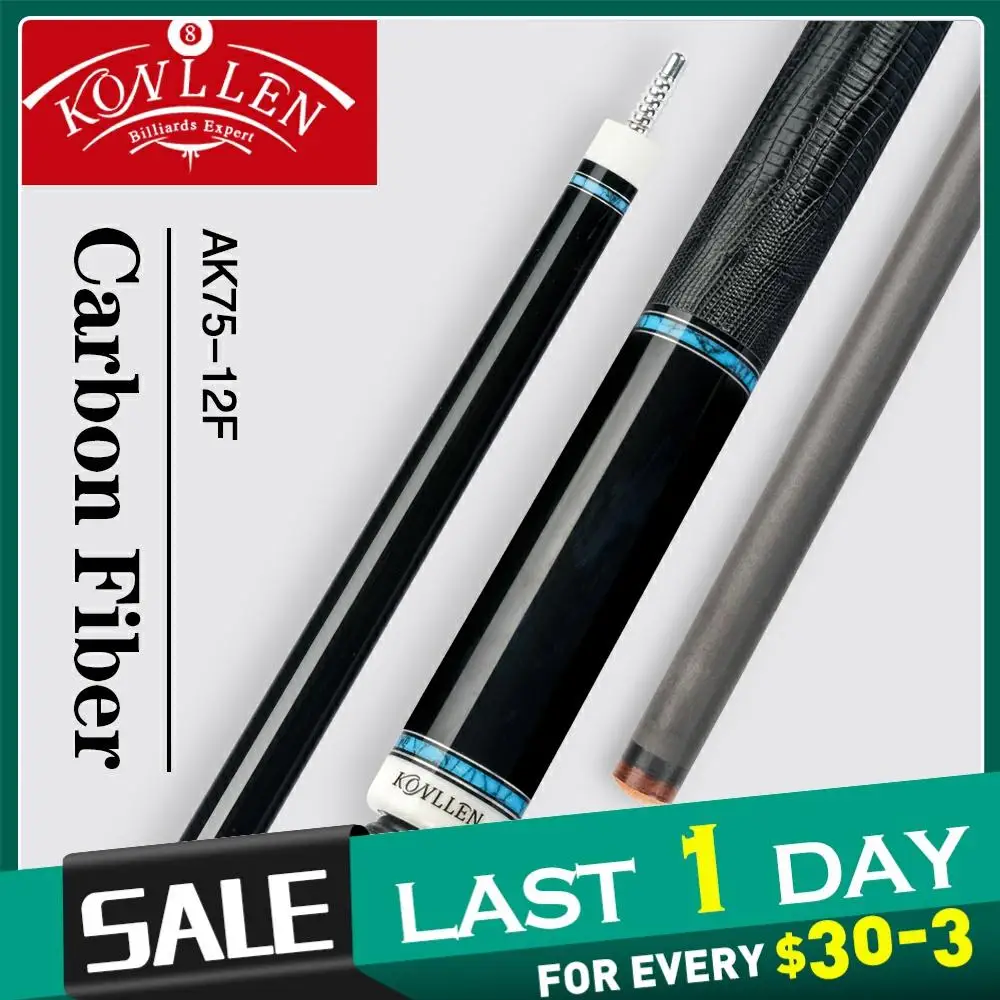 KONLLEN Cue Carbon Pool Cue Carbon Fiber Shaft 12.4mm 3/8*8 Radial Pin Blue Turquoise Mosaic Ebony Butt Billiards Cue Pool Stick
KONLLEN Cue Carbon Pool Cue Carbon Fiber Shaft 12.4mm 3/8*8 Radial Pin Blue Turquoise Mosaic Ebony Butt Billiards Cue Pool Stick
