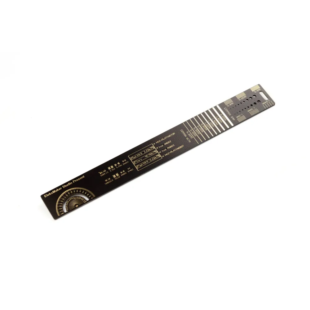 EleksMaker25cm Multifunctional PCB Ruler Measuring Tool Resistor Capacitor Chip IC SMD Diode Transistor Package Electronic Stock
EleksMaker25cm Multifunctional PCB Ruler Measuring Tool Resistor Capacitor Chip IC SMD Diode Transistor Package Electronic Stock