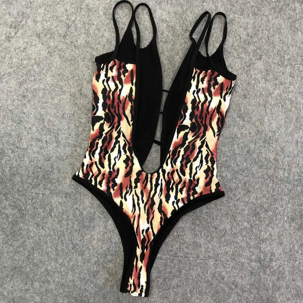 Women Bathing Suits Front Deep V Open Back Leopard 1-Piece Swimwear Swimsuit H9
Women Bathing Suits Front Deep V Open Back Leopard 1-Piece Swimwear Swimsuit H9