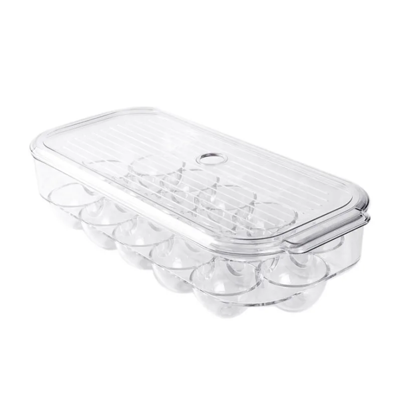 16-Grid Eggs Storage Box Refrigerator Egg Holder Plastic Eggs Fresh Box Stackable Food Storage Box Kitchen Accessories
16-Grid Eggs Storage Box Refrigerator Egg Holder Plastic Eggs Fresh Box Stackable Food Storage Box Kitchen Accessories