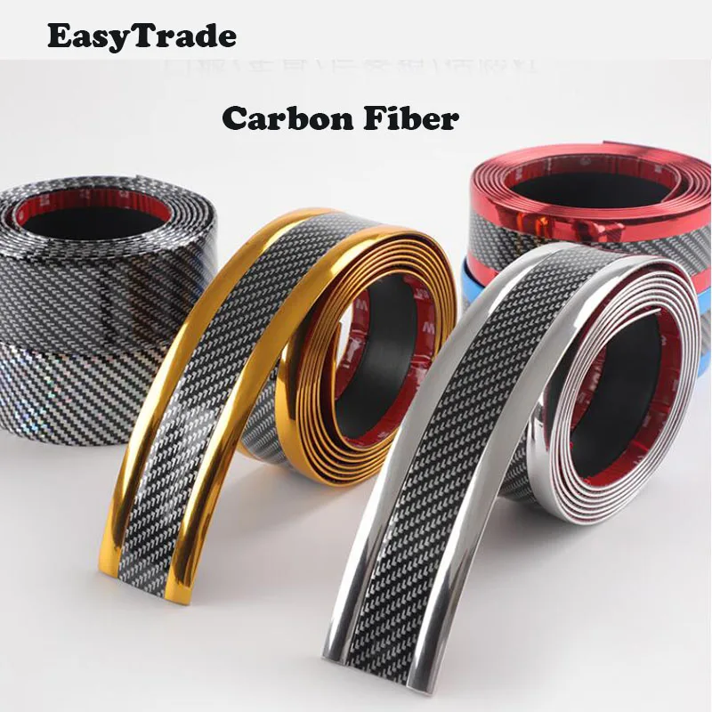 Car styling Carbon Fiber Rubber Door Sill 5D Stickers Protector For 2005-2016 Ford Focus 2 3 Mk3 accessories | Автомобили и