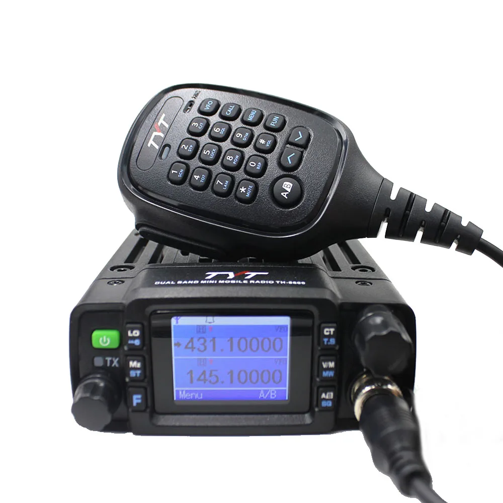 

TYT TH-8600 Mini Mobile Radio 25W Dual Band 136-174MHz 400-470MHz VHF UHF Walkie Talkie Ham Radio Communciator Radio Station