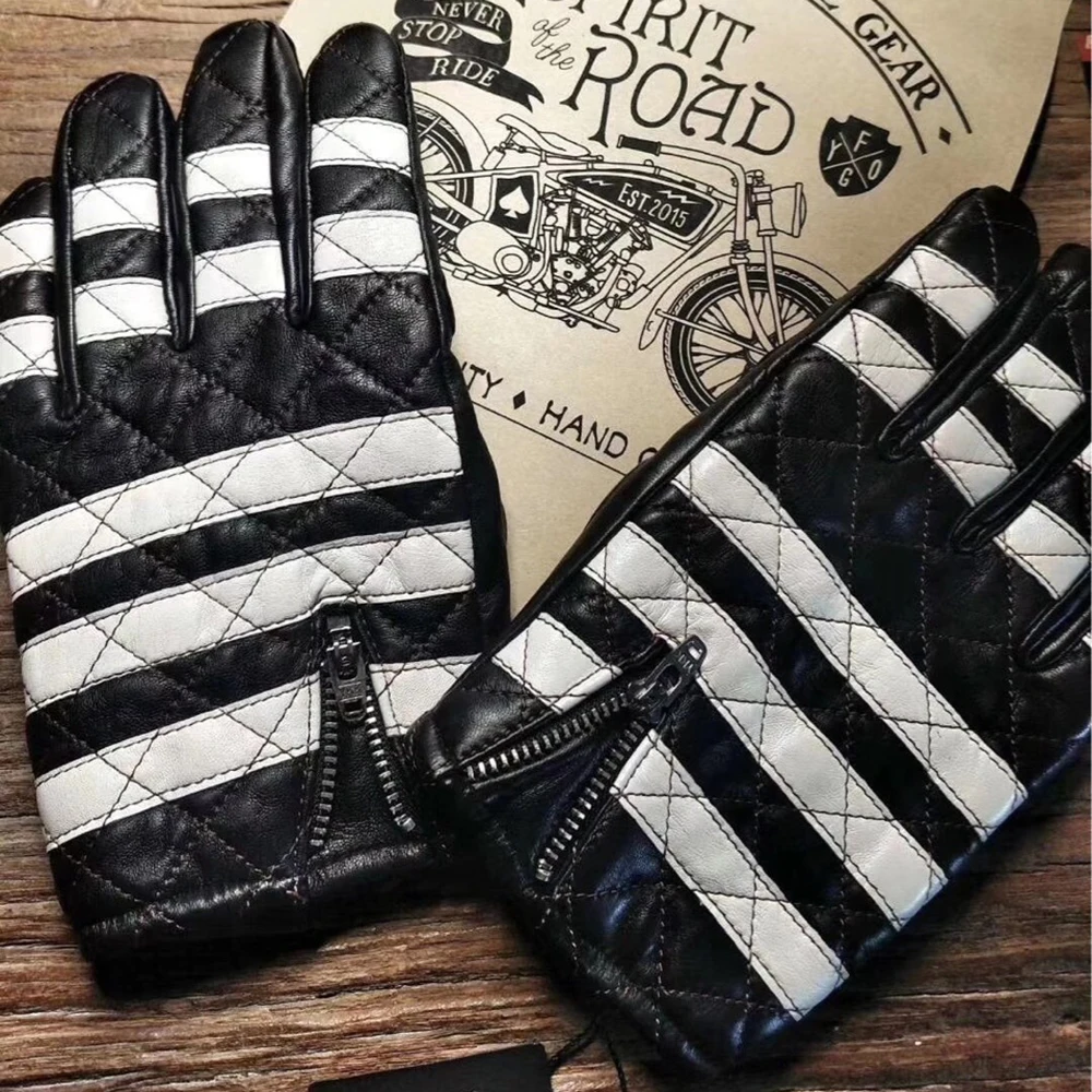 Genuine Leather Gloves Prisoner Motorcycle Gloves Men's Cycling Winter Ridding Mitten S2144
Genuine Leather Gloves Prisoner Motorcycle Gloves Men's Cycling Winter Ridding Mitten S2144
