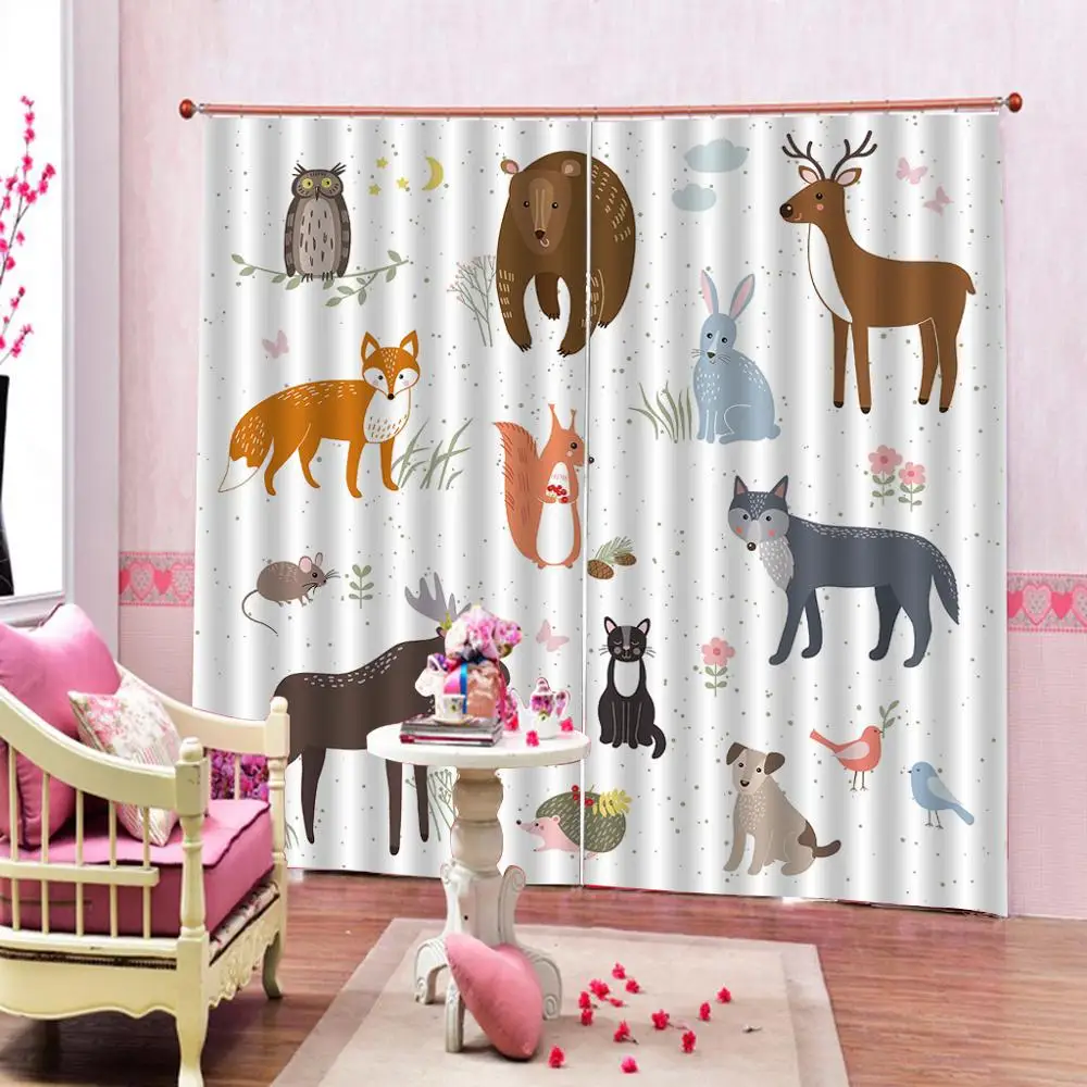 Customized size 3d Curtain Color drawing animal painting 3d Curtains Blackout for Living Room Kids Bedroom Fabric
Customized size 3d Curtain Color drawing animal painting 3d Curtains Blackout for Living Room Kids Bedroom Fabric
