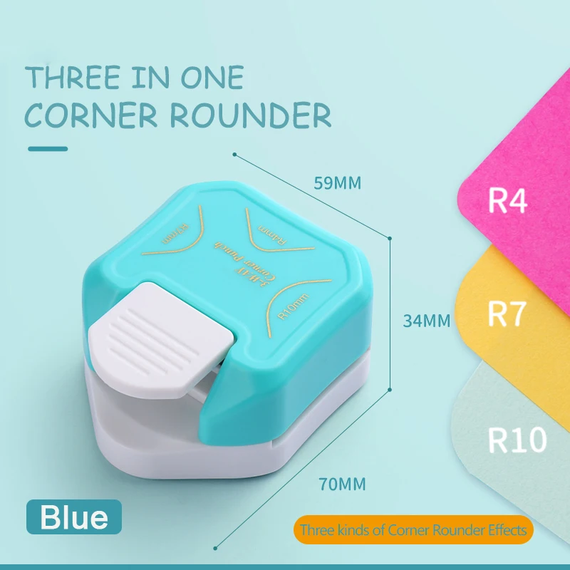 3-Way Corner Punch Corner Rounder Punch R4/R7/R10mm Round Corner Trimmer Cutter for Card Photo Paper Laminating Pouches 2021 New
3-Way Corner Punch Corner Rounder Punch R4/R7/R10mm Round Corner Trimmer Cutter for Card Photo Paper Laminating Pouches 2021 New