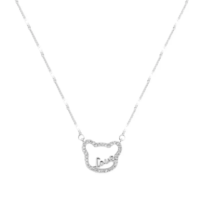 925 Sterling Silver Animals Bear Charm Necklace For Women Clavicle Chain Party Jewelry Choker dz712
925 Sterling Silver Animals Bear Charm Necklace For Women Clavicle Chain Party Jewelry Choker dz712