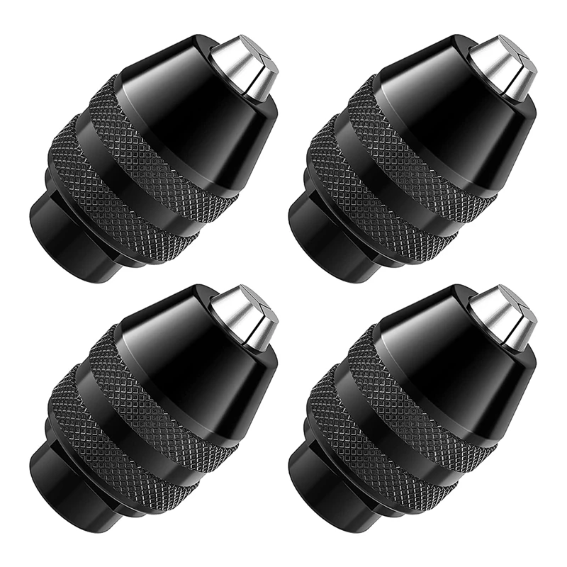 4-Pack Keyless Chuck 1/32 Inch To 1/8 Inch Replacement 4486 Drill Keyless Bit Chuck Shank Rotary Tool Quick Change
4-Pack Keyless Chuck 1/32 Inch To 1/8 Inch Replacement 4486 Drill Keyless Bit Chuck Shank Rotary Tool Quick Change