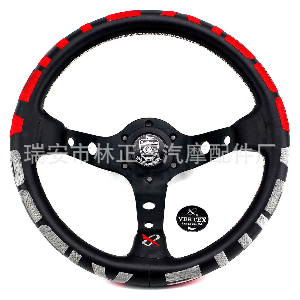Fit for 13 inch racing steering wheel leather steering wheel refitted into general athletic steering wheel
Fit for 13 inch racing steering wheel leather steering wheel refitted into general athletic steering wheel