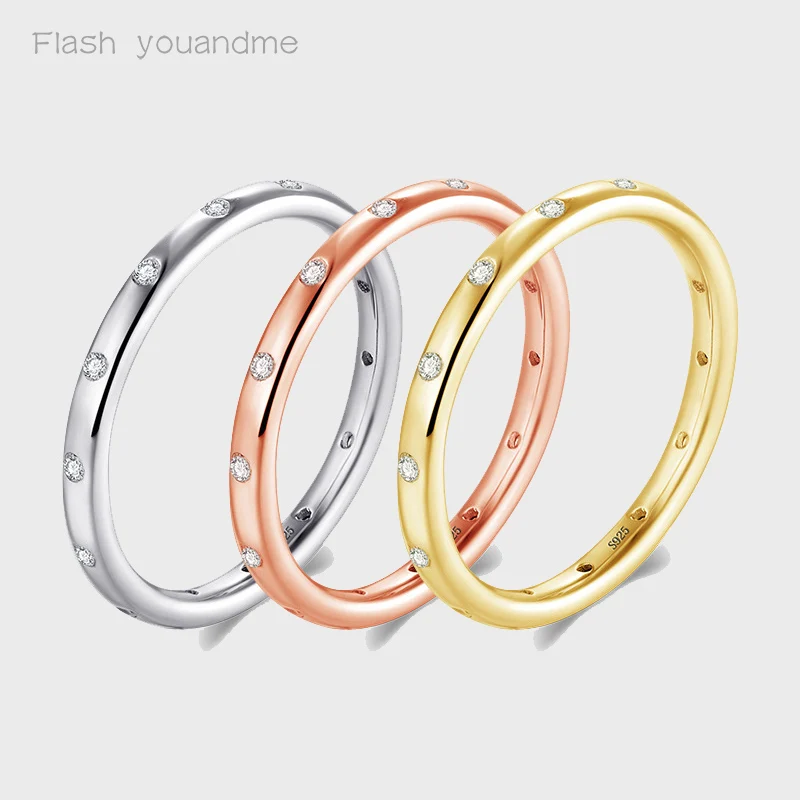 Flash youandme Finger Rings for Women Stackable Slim 3 Color Wedding Engagement Band 925 Sterling Silver Fine Jewelry 2021
Flash youandme Finger Rings for Women Stackable Slim 3 Color Wedding Engagement Band 925 Sterling Silver Fine Jewelry 2021