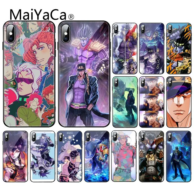 Чехол для телефона JoJo Bizarre Adventure из закаленного стекла iPhone 11 Pro XR XS MAX 8X7 6S 6 Plus 12 mini