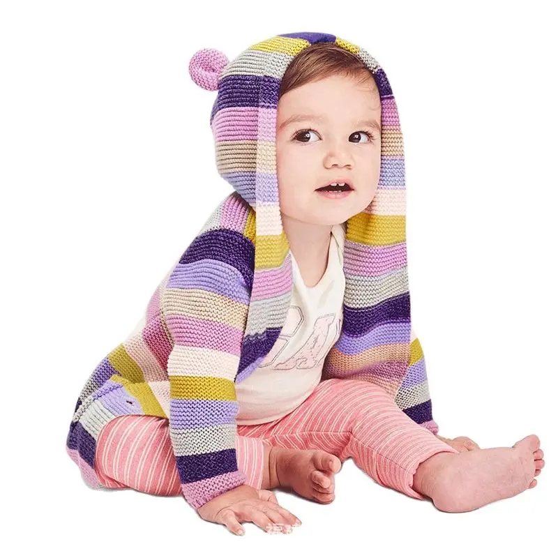 Осень-зима 2021, детская куртка LZH для младенцев, верхняя одежда для маленьких девочек, пальто, вязаный кардиган в полоску с капюшоном для ново...
Осень-зима 2021, детская куртка LZH для младенцев, верхняя одежда для маленьких девочек, пальто, вязаный кардиган в полоску с капюшоном для ново...