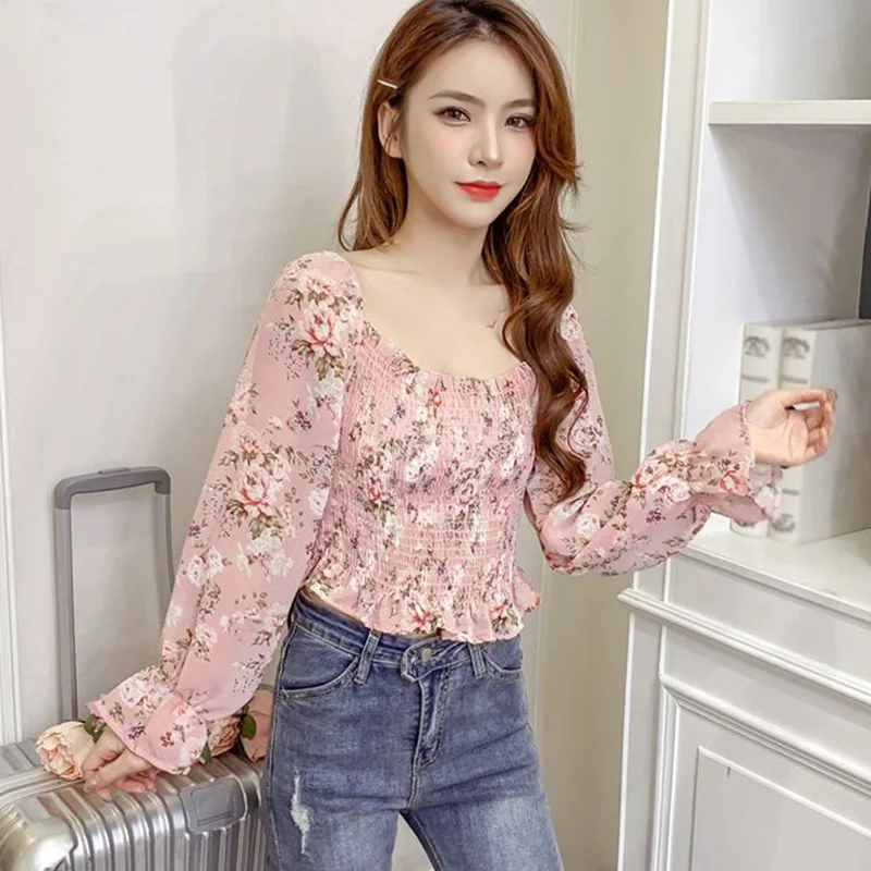 DAXIN Women Blouses Korean Off Shoulder Camisa Top Floral Slimming Long-Sleeved Chiffon Shirt.
DAXIN Women Blouses Korean Off Shoulder Camisa Top Floral Slimming Long-Sleeved Chiffon Shirt.