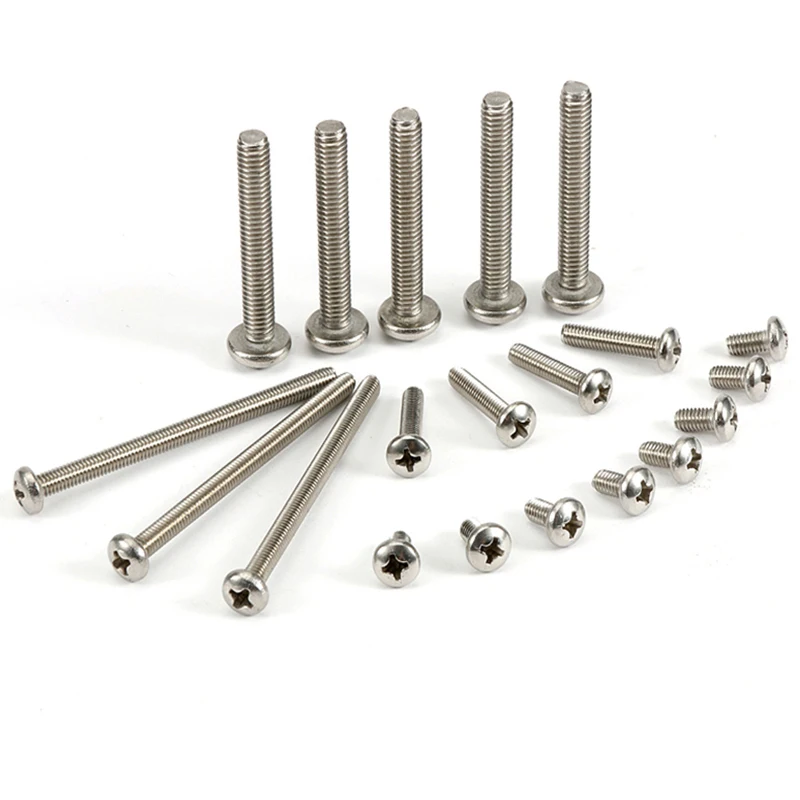 50pcs M0.8 m 1.0 m 1.2 m 1.4 m 1.6 m 2.5 m 3 m 4 stainless steel round PAN head cross screws
50pcs M0.8 m 1.0 m 1.2 m 1.4 m 1.6 m 2.5 m 3 m 4 stainless steel round PAN head cross screws