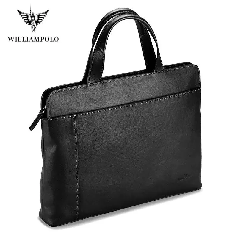 Новый кожаный деловой портфель Williampolo, повседневная сумка-мессенджер на ремне для мужчин, портативная дорожная сумка
Новый кожаный деловой портфель Williampolo, повседневная сумка-мессенджер на ремне для мужчин, портативная дорожная сумка