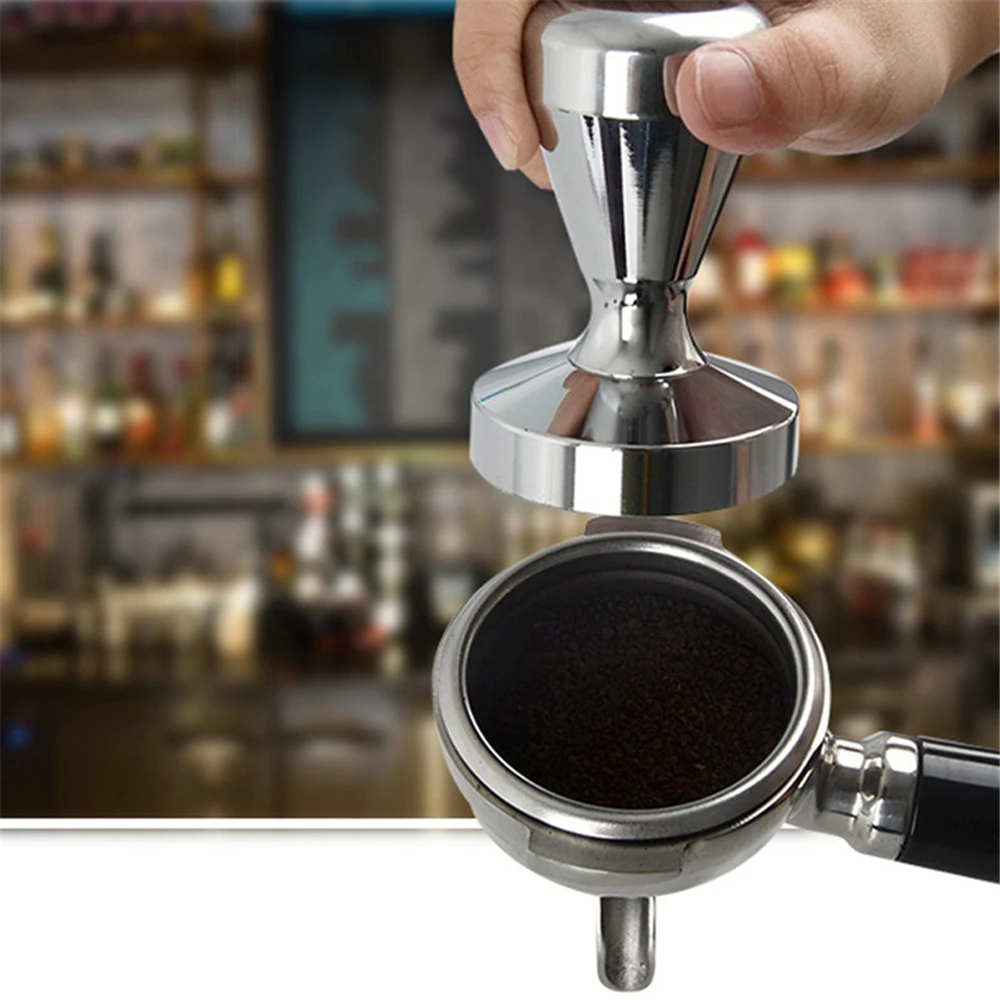 Coffee Tamper Espresso Cafe Barista Tools Grinder Tampering Coffee Powder Press Hammer Flat Plated Base Machine 49mm 51mm 57.5mm
Coffee Tamper Espresso Cafe Barista Tools Grinder Tampering Coffee Powder Press Hammer Flat Plated Base Machine 49mm 51mm 57.5mm